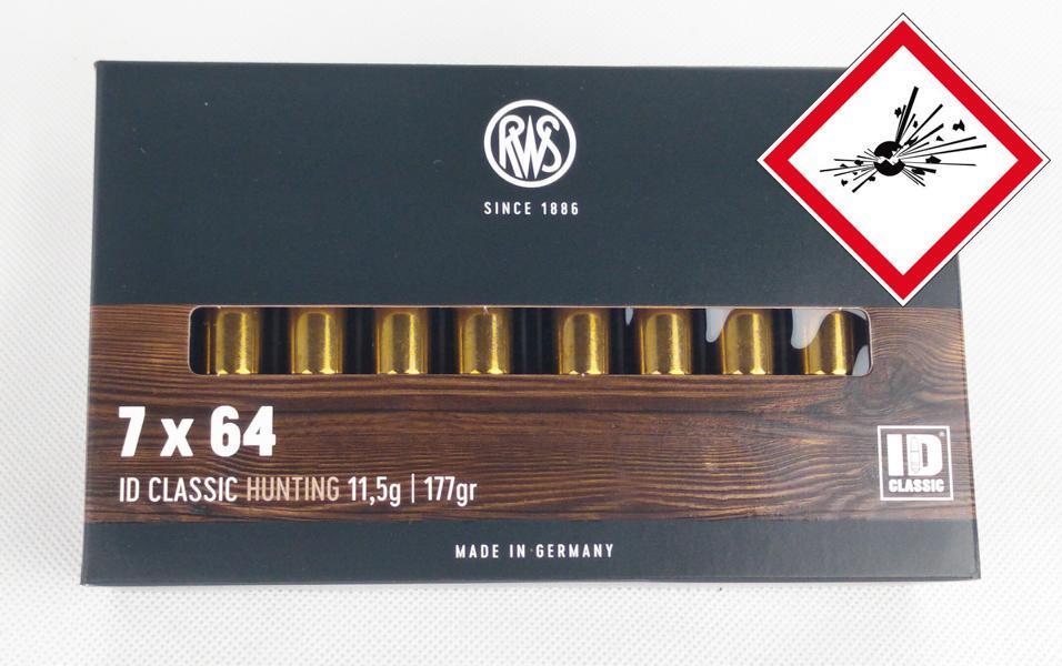 RWS ID CLASSIC Jagdpatrone Kal. 7X64 177grs