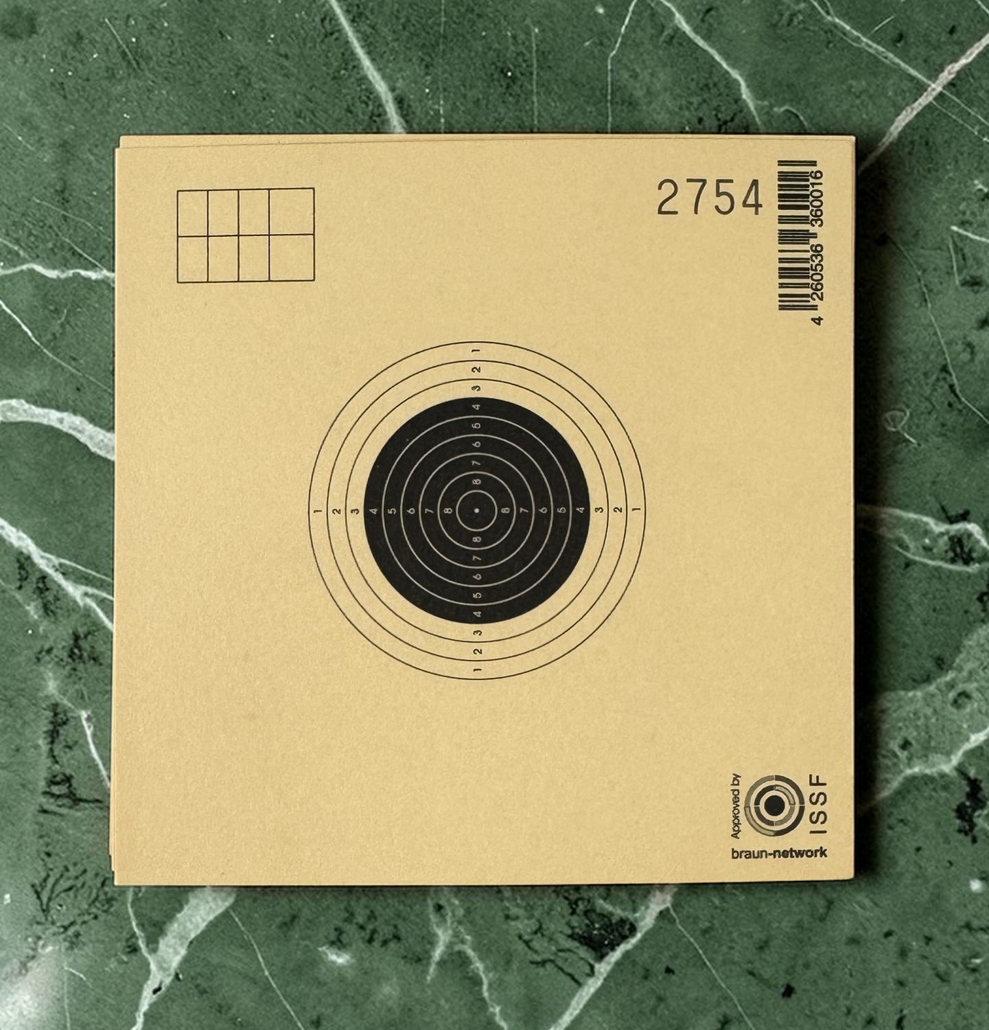 Scheiben für Luftgewehr 10x10