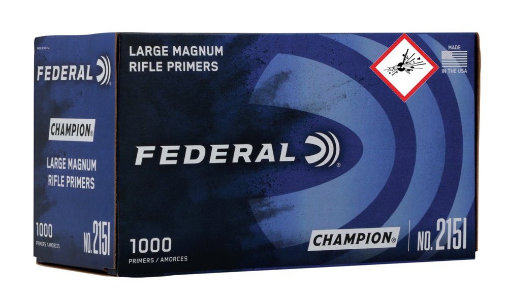 Federal 215 LARGE rifle MAG 1000 Stk 
