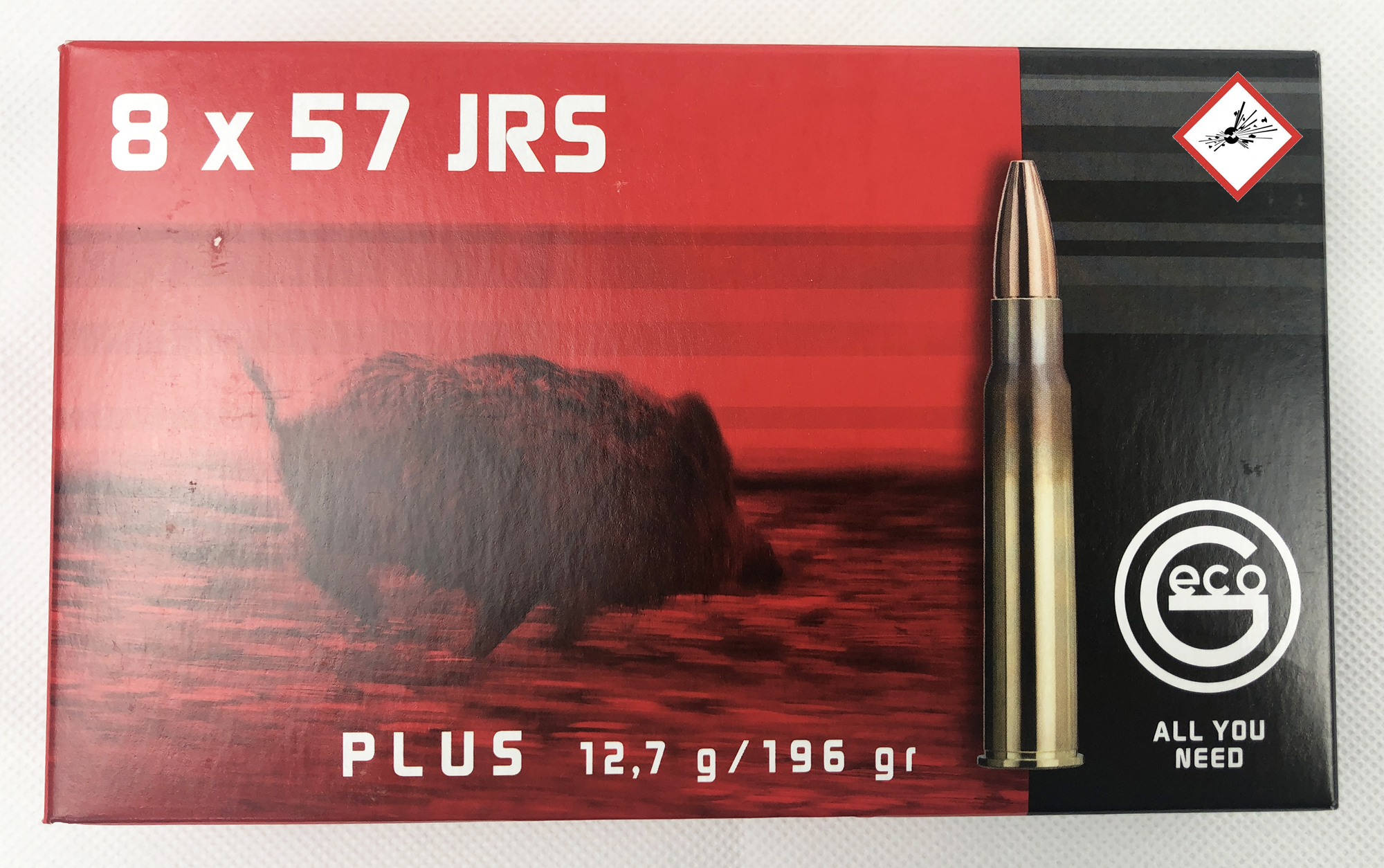 Geco Plus Jagdpatrone Kal. 8X57 JRS 196gr