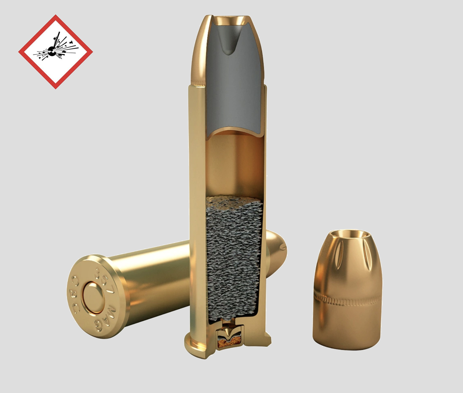 Magtech Jagdpatrone Kal. .357 Mag. Guardian Gold JHP 8,1g/125grs.