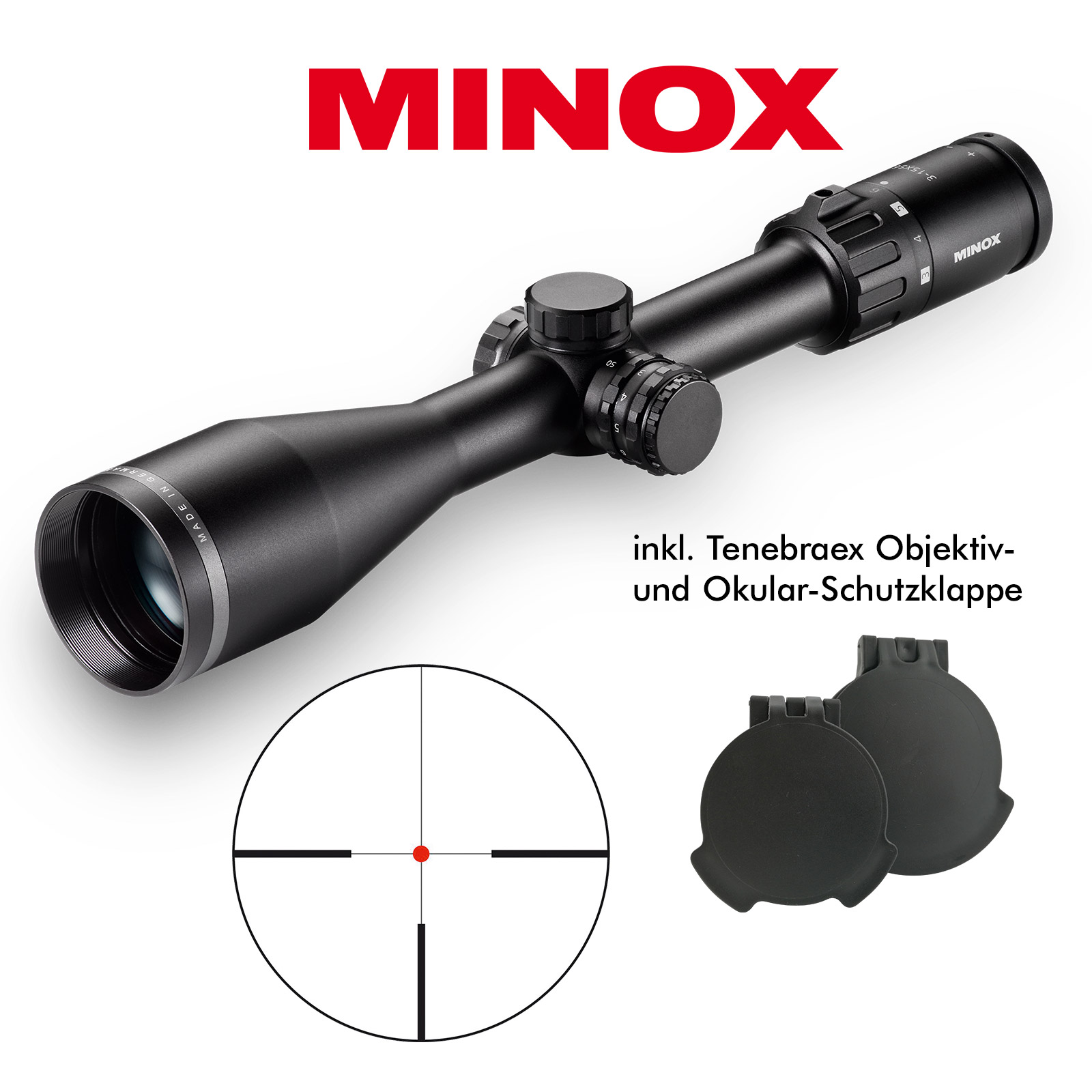 Minox Allrounder 3-15x56 mit Schiene