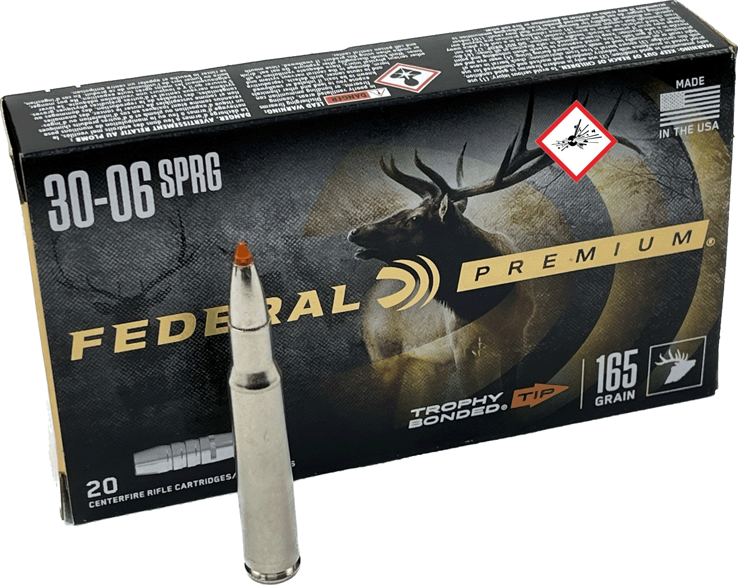 203832_Federal .30-06 Trophy Bonded Tip 165grs 203832_Federal .30-06 Trophy Bonded Tip 165grs