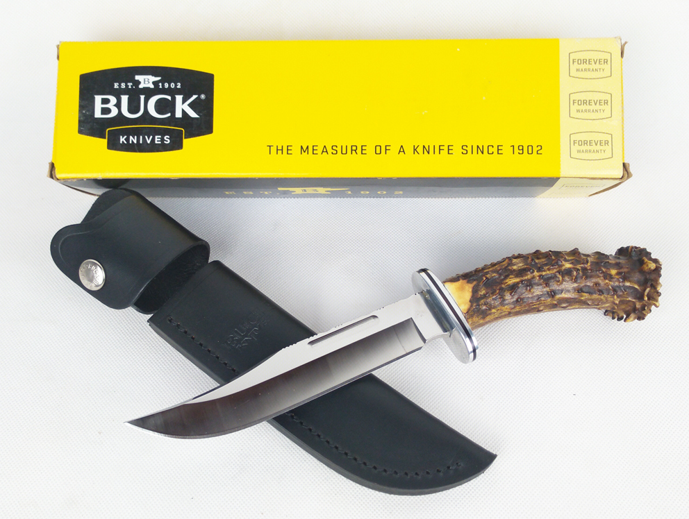 Buck Jagdmesser mit Horngriff