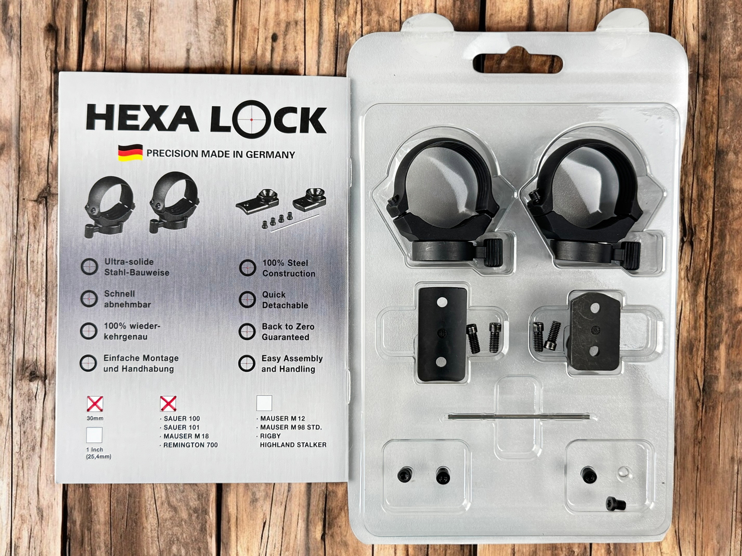 Hexalock Micro Mauser M18 Montage Hexa Lock 30mm | Shooters Corner