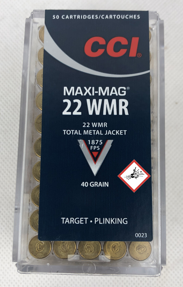 CCI Maxi Mag Büchsenpatrone .22 WMR TMJ 40gr